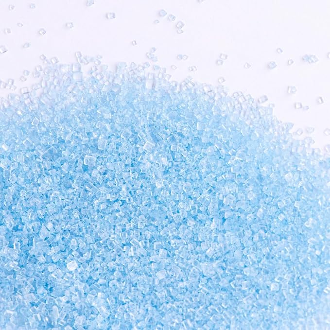 Sweets Indeed Natural Blue Decorating Sugar Sprinkles, Dye Free, Edible Sprinkle Mix, Perfect for Cake Decorations, Baking, Ice Cream, Cookies, Cupcake Topper, 3.35 ounces