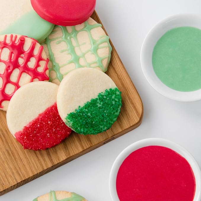 Dye Free Christmas Food Coloring Set – 3 Bottles (Berry Kiss Red, Leaf Green, Winter Blue)1.22 fl oz | All Natural, Free from Artificial Dyes | For Frosting, Baking, Icing & Desserts (Christmas, 3 pack)