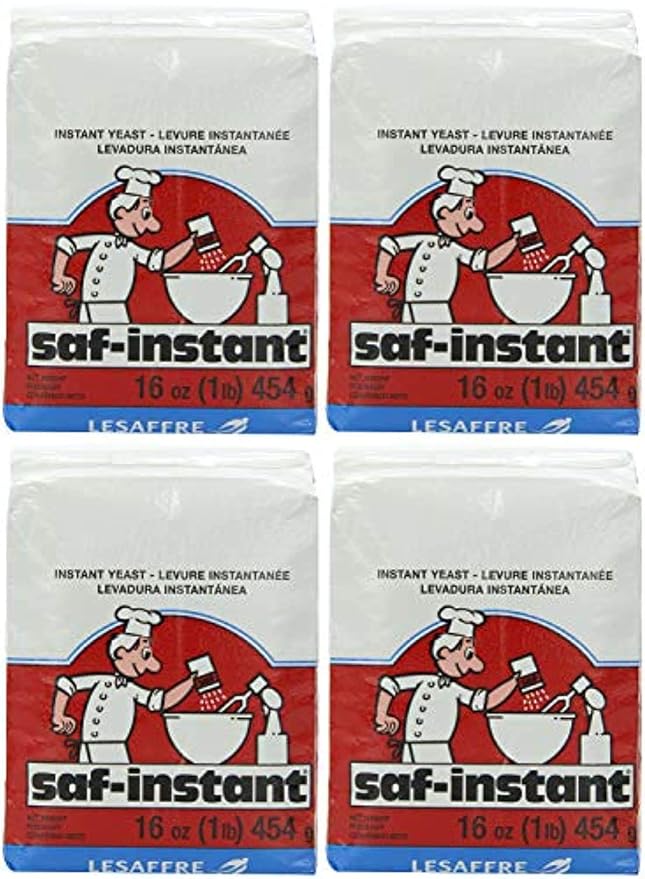SAF Instant Yeast, 1 Pound Pouch (4 Pack)