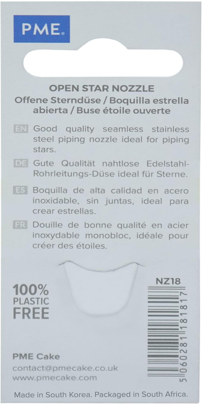 Jem Enterprises Drop Flower Piping Nozzle Decorating Tip #1B, Standard, Silver