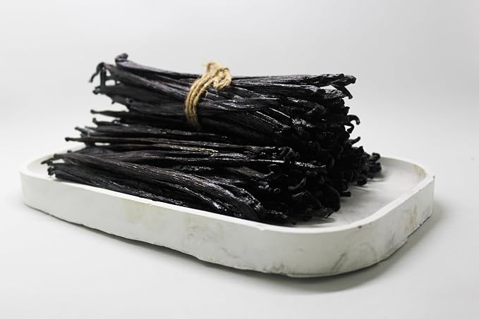 75 Vanilla Beans Grade B for Making Vanilla Extract, Bulk Vanilla Beans for Extract Grade 5 inches, Perfect for Homemade, baking and cooking. (75 Vanilla)