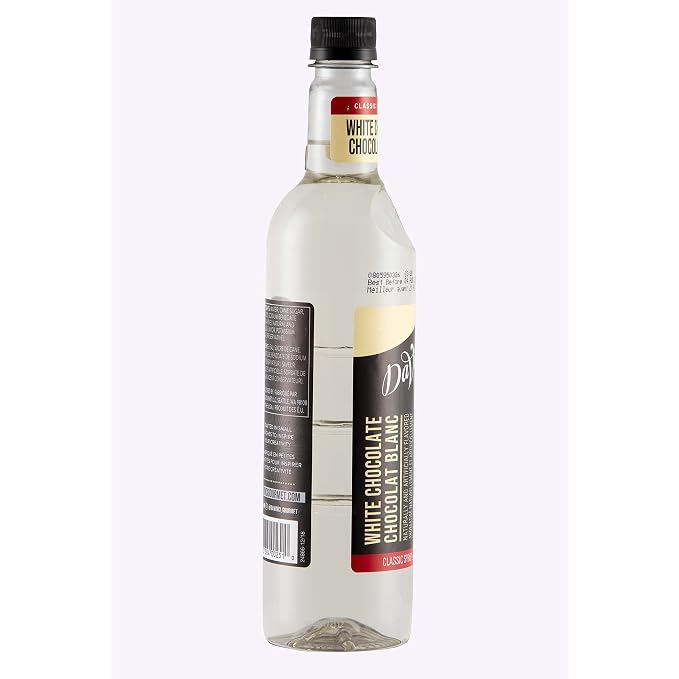 DaVinci Gourmet Classic White Chocolate Syrup, 25.4 Fluid Ounces (Pack of 4)