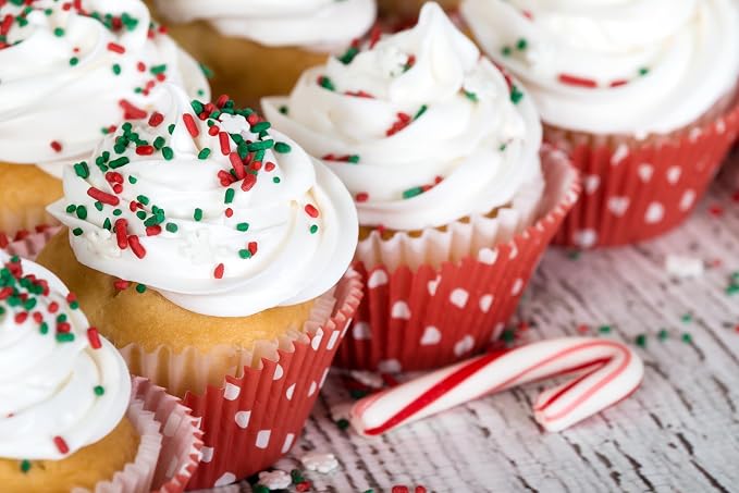 Bright Red Sprinkles Jimmies 4 oz, Sprinkles For Cake Decorating, Baking, Ice Cream & More, The Hampton Candy Company