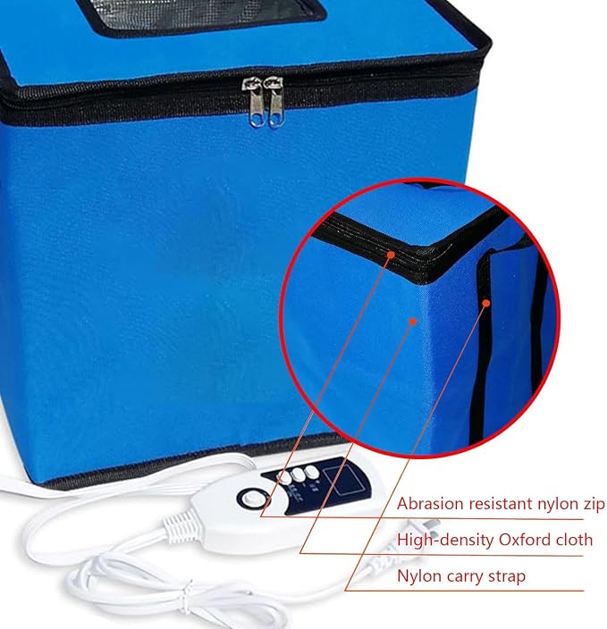 Dough Proofer Box for Sourdough Bread Making - Fold Dough Fermentation Box with 1-60°C Temperature Control and 96h Timer Setting - Perfect Proofing Containers for Yogurt and Natto