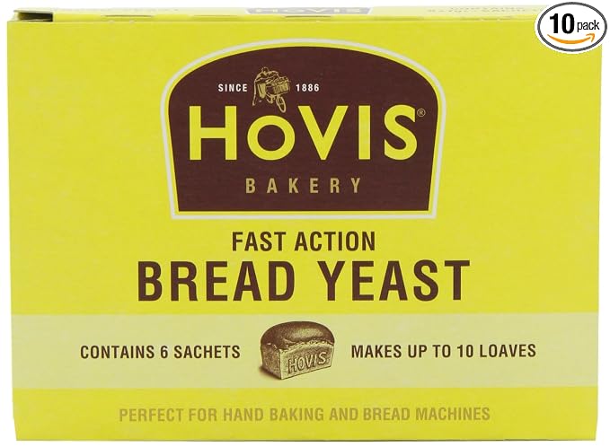 Hovis Bakery Fast Action Bread Yeast 6 Sachets 42 g (Pack of 10)