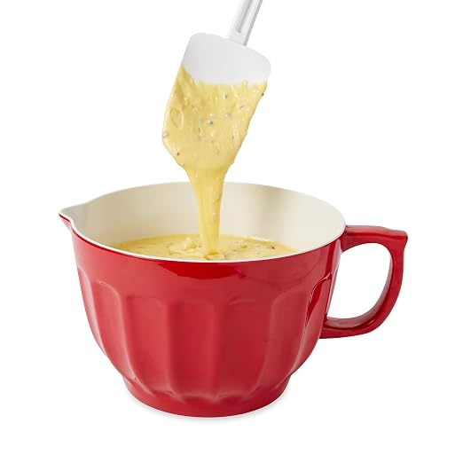 Rubbermaid Commercial Products Cold Temperature Spoon Spatula, 13.5 Inch, Clean-Rest Design , White