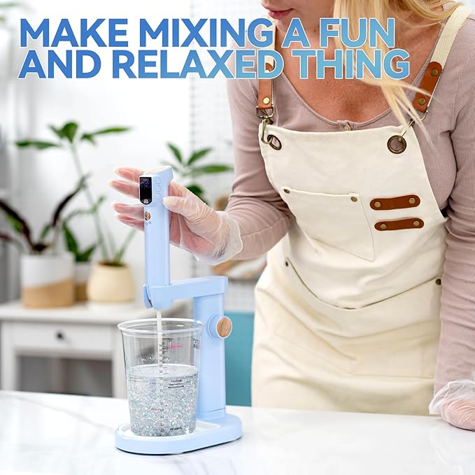 LET'S RESIN Liftable Mixer Stand, 0-2.95in Height Adjustable, Free Your Hands Mixer Stand, Resin Molds, DIY Crafts