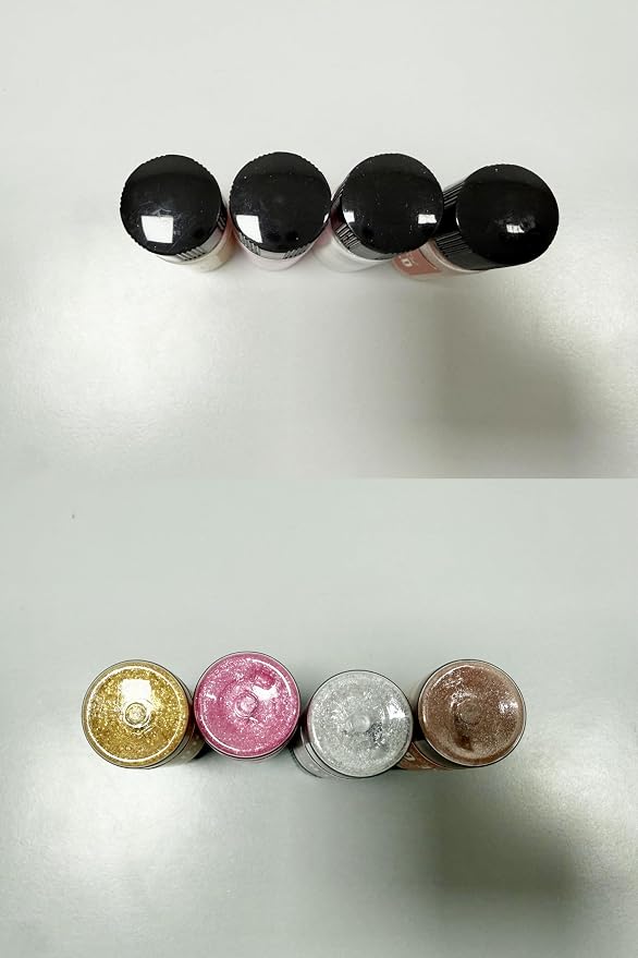 Edible Glitter Set - 4 Colors Edible Luster Dust Metallic Food Grade Coloring Glitter for Drinks, Baking, Cake Decorating - Edible Dust Powder Shimmer Sprinkle Powder for Icing, Wine, Chocolate, Candy