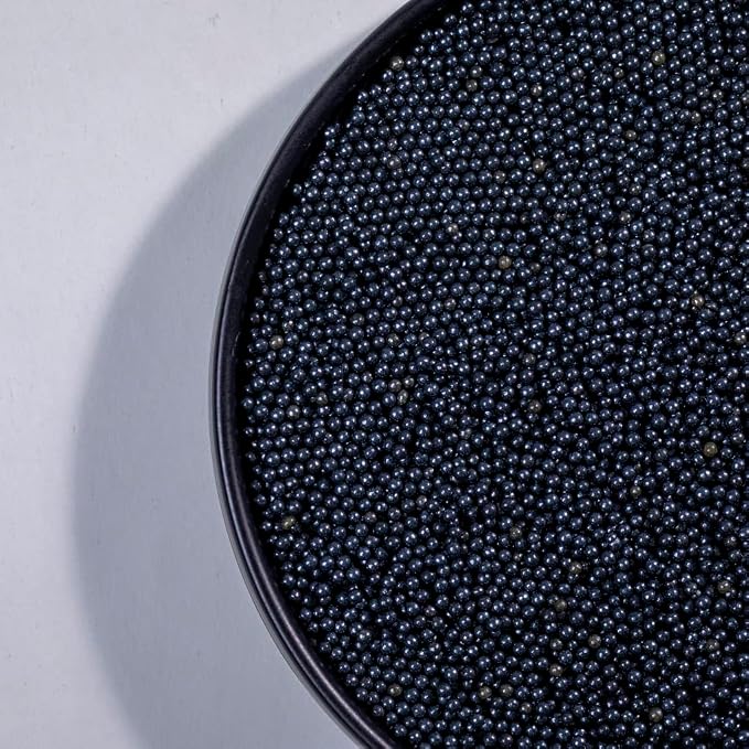 Black Sprinkles Edible Pearl 2mm 130g 4.6OZ Christmas Cake sprinkles,Cookie Sprinkles,Baking Sugar Pearl, Edible Candy Pearls for Cake Cupcake Decorationg 2mm (black)