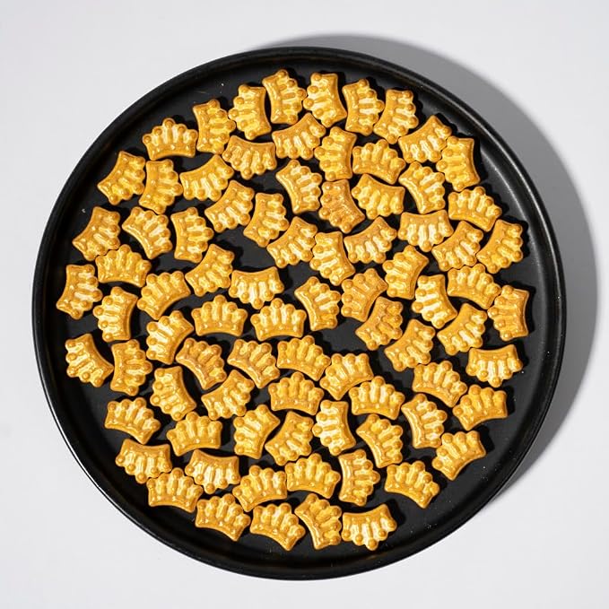 NIPEOR Golden Crown Sprinkles 4.6oz/130g,Edible Sprinkle Cake Topping Sprinkles Cake Decorating (Golden Crown)