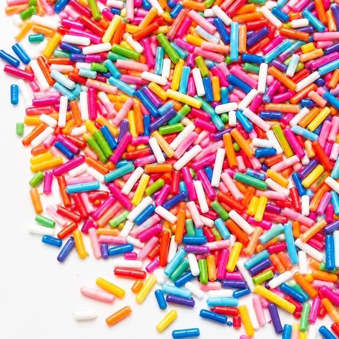 Confect Rainbow Sprinkles I Custom Blend Jimmes I Multicolor Decorative Toppings I Cake and Cupcake Decorative Topping | Vegan, Gluten-Free, Palm Oil-Free - 4.2oz (Rainbow Magic)
