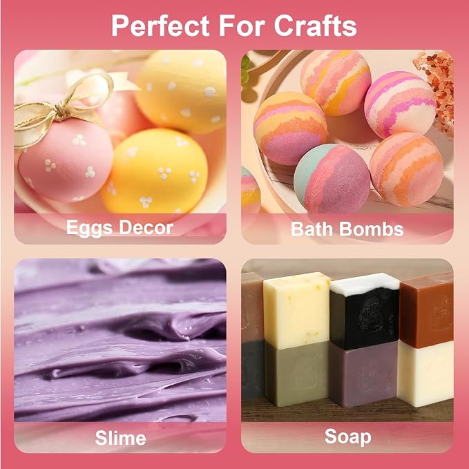 Food Coloring Liquids 24 Colors, Vibrant Food Coloring Set for Cake Decorating, Cookies, Icing, Frosting, Doughnut, Halloween, 6ml/bottle