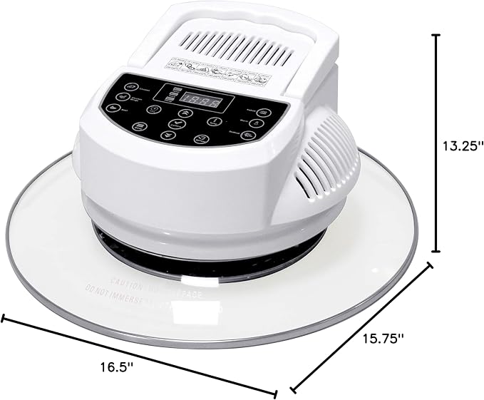 SPT SO-2005: Digital Convection Oven with Extender Ring and 6 Pre-programmed Settings, white