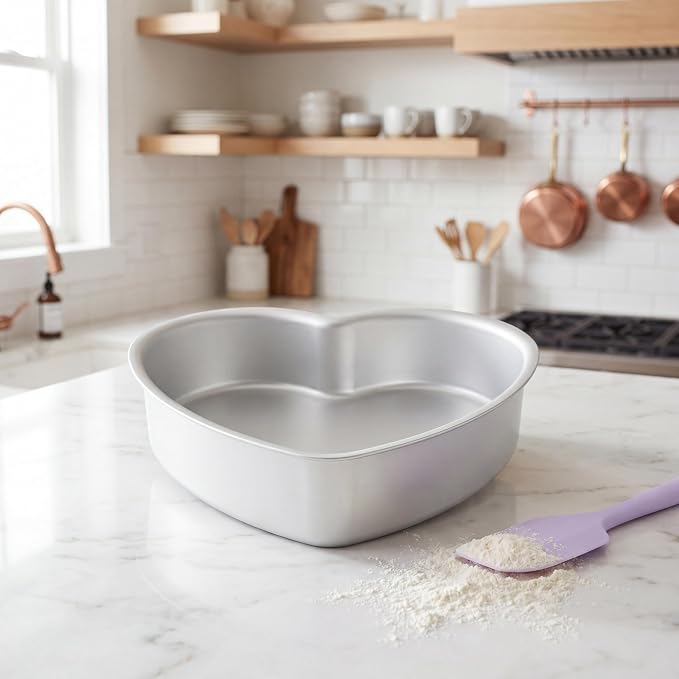 Heart Shaped Cake Pans, 9 × 3 Inch, 1PC | Aluminum, For Wedding, Party, Family Occasions, For Chocolate, Bread