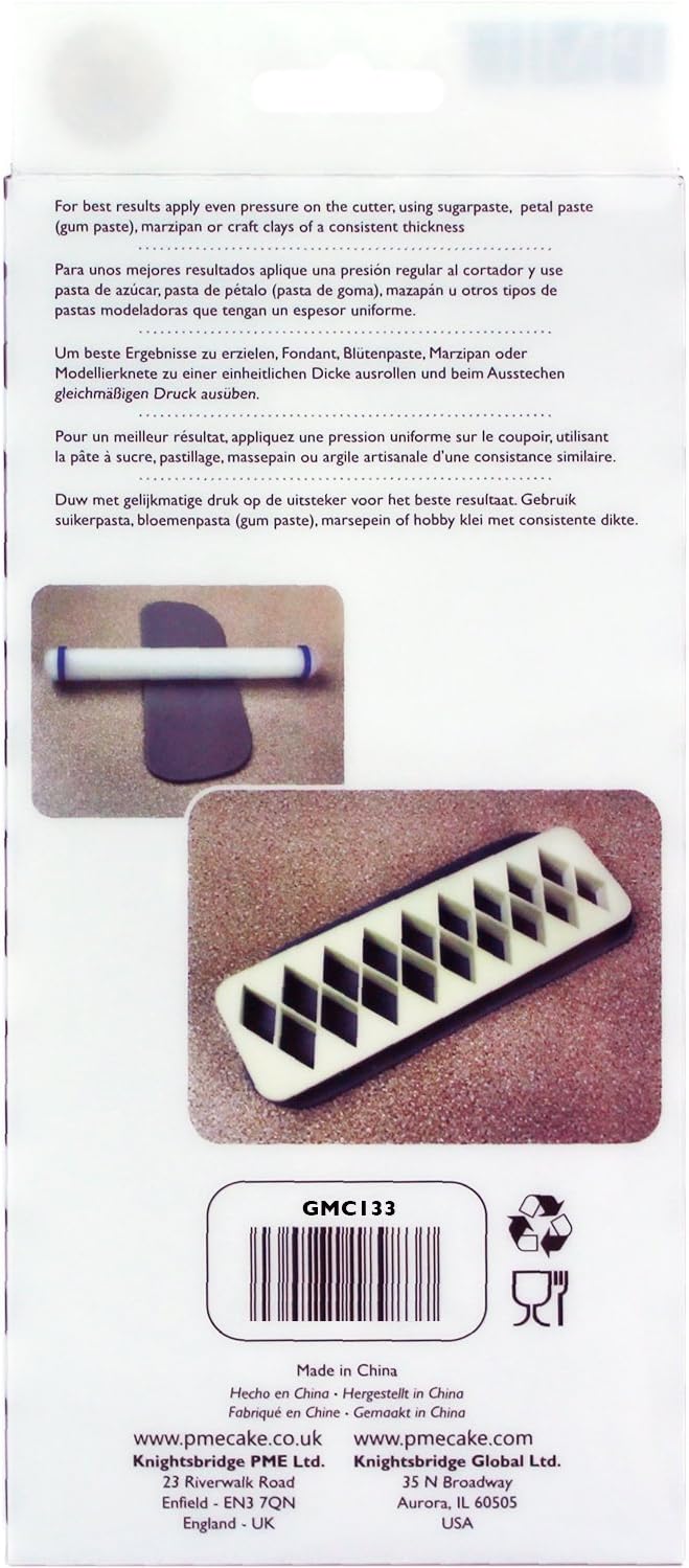 PME GMC133 Geometric Multicutter for Cake Design Diamond, Large Size, 1.25-Inch
