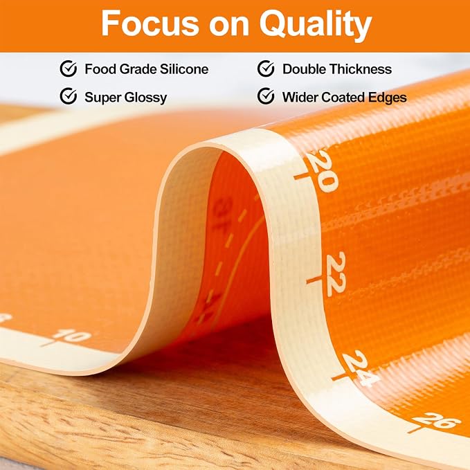 Macaron Silicone Baking Mats Kit, Best Japan Silicone, Easy Clean & Non-Stick Food Grade Reusable Macaroons Baking Mat Set of 2 Half Sheet, Macarons Baking Supplies Piping Tips Bags ties and couplers