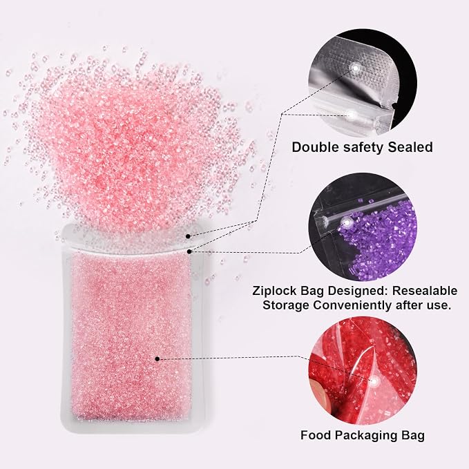 HUEBEATY 6-in-1 Dye Free Sprinkles for Baking – 180g Rainbow Sanding Sugar Sprinkles, Natural Colored Sugar Crystals, No Artificial Dyes Red Green Yellow Blue Purple Pink for Cake Decorating, Cookies & Cupcakes