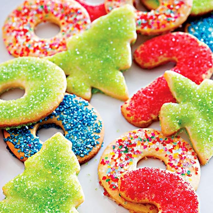 White Sanding Sugar Sprinkles for Baking, 8.8OZ - 249g. Edible Sparkling Sugar Crystals for Cakes, Cupcakes, Cookies, Ice Cream & Desserts, Decorative Sugar for Holiday and Party Treats