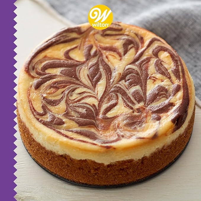 Wilton Gold Non-Stick 8,9,10 in Springform Cheesecake Pan Set, Stainless Steel Bakeware, Made without PFAs, Packaging May Vary