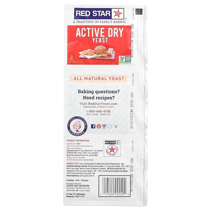 Red Star, Active Dry Yeast, 0.25 Ounce