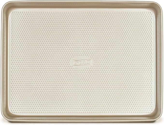 Glad Baking Pan Nonstick - Oblong Metal Dish for Cake and Lasagna - Heavy Duty Carbon Steel Bakeware, Medium