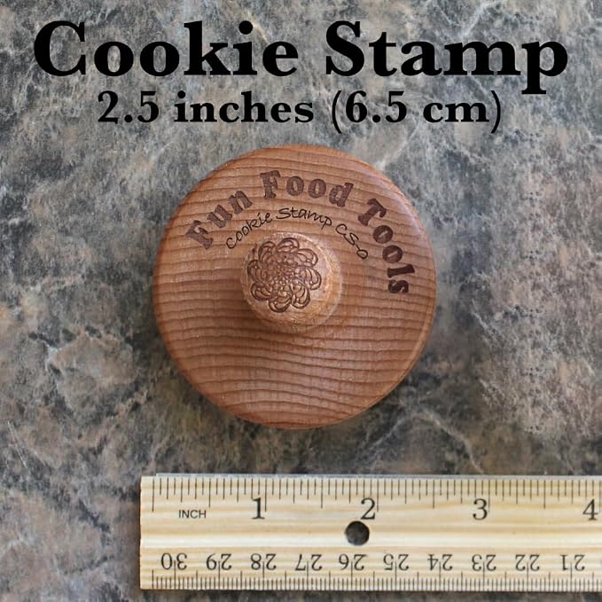 Wood Cookie Stamp, 2.5 Inch (Snowflake 5 CS-096)