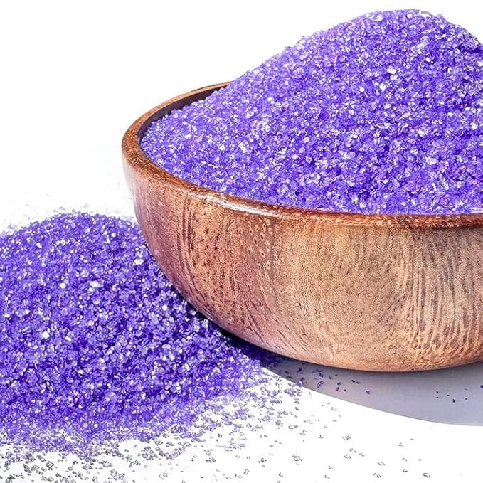 NY Spice Shop Lavender Sanding Sugar - 8 Ounce Sweet Edible Sprinkles for Party Decoration, Cake, Cupcakes, Cookies Topping & Dessert Dishes - Colorful Sugar Sprinkles for Party Favors & Baking Treats