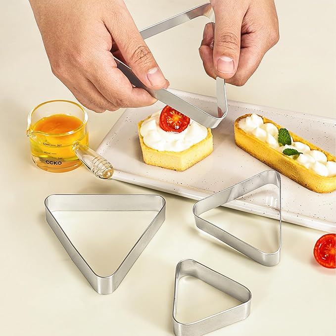5 Pcs Scone Cutter,Scone Cutters For Baking,(4.45'',3.66'',2.87'',2.17'',1.5'') Stainless Steel Fan-Shaped Biscuit Mold,For Scones For Scones, Pastries, Dessert