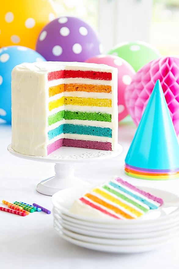 Bakerpan Gel Food Coloring for Baking, Royal Icing, 20g Edible Food Coloring Gel for Cake Decorations - Set of 8