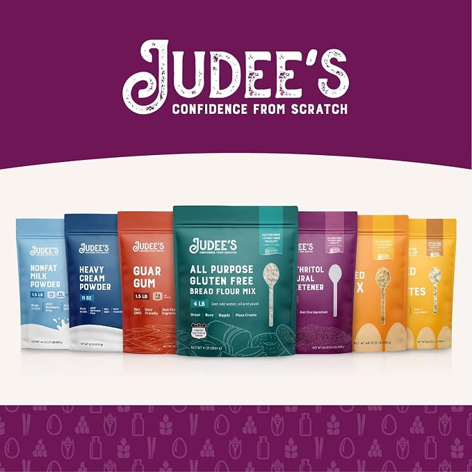 Judee’s 6X Powdered Confectioners Sugar 2.5 lb - 100% Non-GMO, Gluten-Free, and Nut-Free - 6X Size Perfect for Icings, Frostings, and Dusting Baked Goods