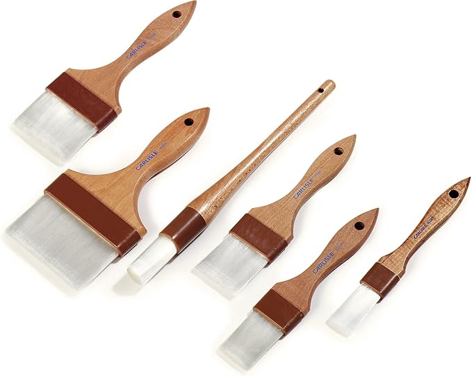 SPARTA Pastry Brush Round – 4040000 Round Basting Brush with Nylon Bristles and Hardwood Handle for Commercial, Kitchens, Restaurants, Catering, 1in, Pack of 12