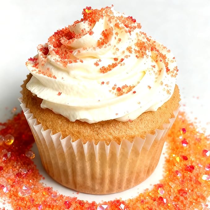 Edible Autumn Sanding Sugar Sprinkles 142g/ 5.01oz fall Thanksgiving Themed Sanding Sugar for Baking and Decorating Topping Cake Cookie Cupcake Topper Ice Cream Supplies