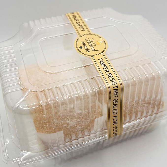 Food Retail Package Seal Labels,9x1 Inch Safe Secure Package Tamper Resistant Stickers for Handmade Baking Craft Arts (200 Pcs)