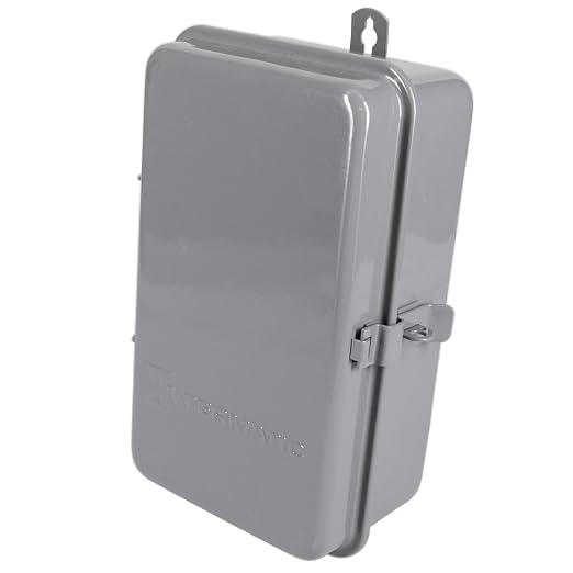 Intermatic T101R 24-Hour Mechanical Timer Switch - 120V SPST, Type 3R Indoor/Outdoor Metal Enclosure, Heavy Duty, Manual Override, 40 Amp - Ideal for Lights, Pumps, Fans, and HVAC Systems