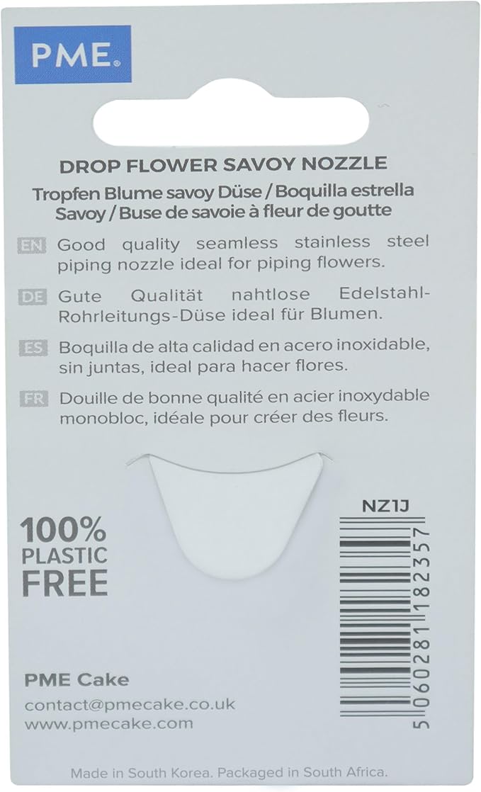 JEM Small Curved Star Savoy Piping Nozzle no. 1J