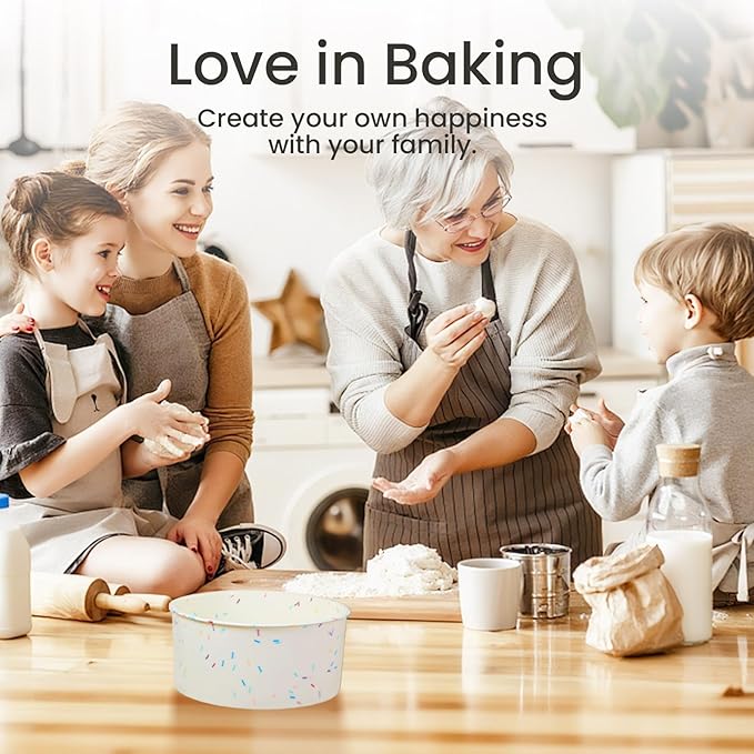 4.75 Inch Round Cake Pan, 4 Pcs Silicone Cake Pans for Baking, Nonstick Baking Mold BPA Free Dishwasher Safe, Great for Layer Cake, Cheese Cake, Chocolate Cake