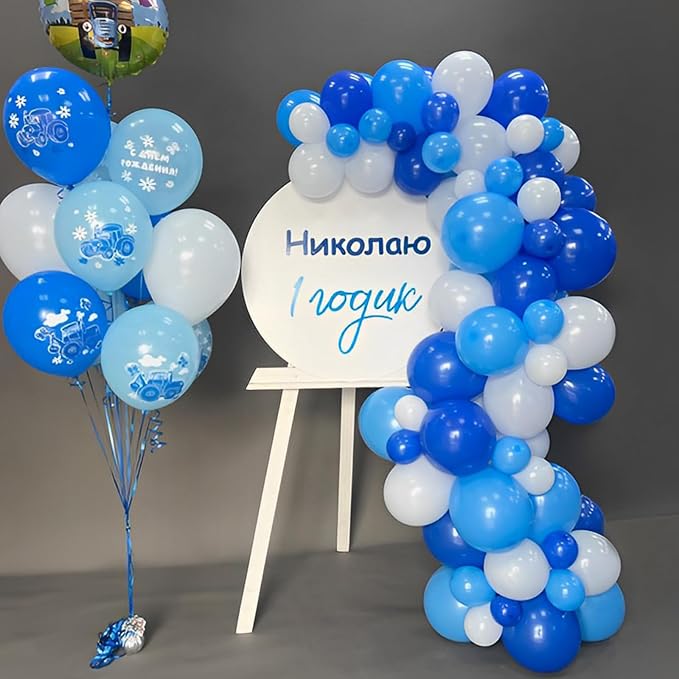 Voircoloria 110pcs Royal Blue Balloons 12inch Blue Latex Party Balloons for Graduation, Wedding, Birthday, New Year, Baby Shower, Anniversary, Baseball, Nautical Party Decorations