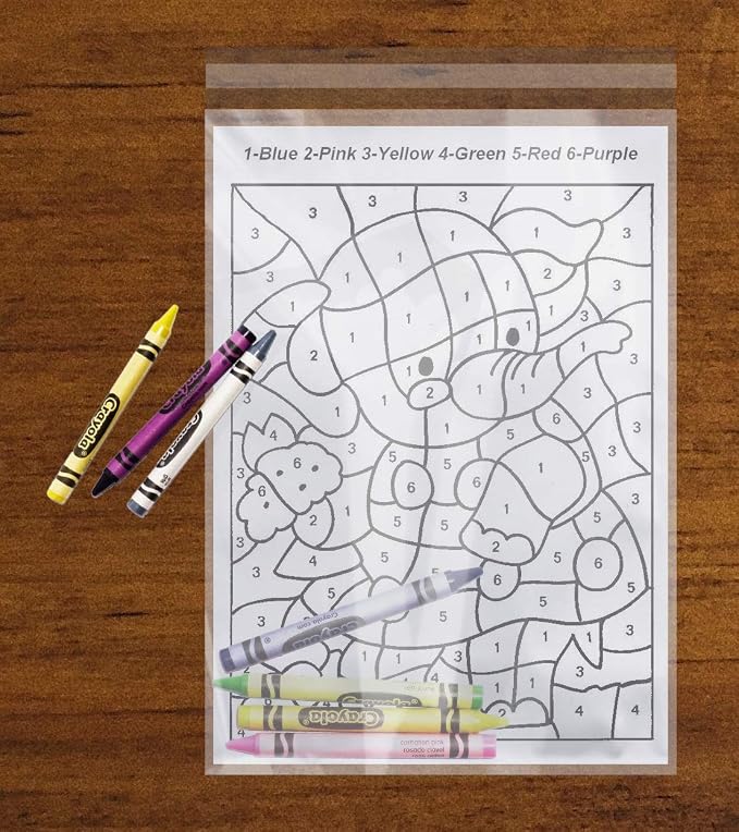 Purple Q Crafts Clear Self Sealing Cellophane Bags 6" x 9" 100 Pack Gift Bags For Packaging Gifts, Favors, Cookies and Products (6"x9")