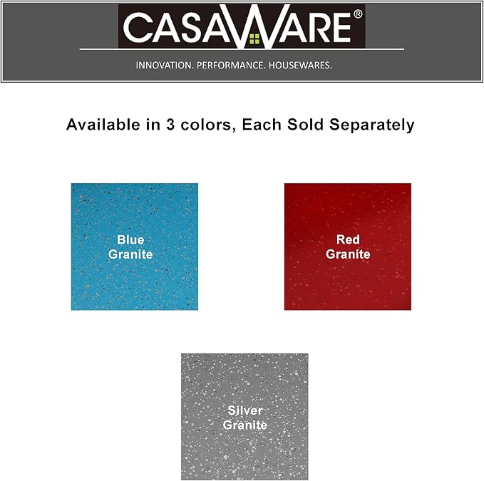 casaWare Mini Muffin Pan 12 Cup Ceramic Coated Non-Stick (Blue Granite)