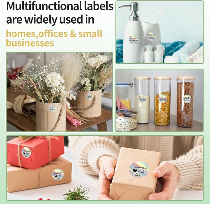 Phomemo M110 Gradual Thermal Circle Labels - 1.96" x 1.96" (50x50mm) for Address, Barcode, Mailing, Logo, File