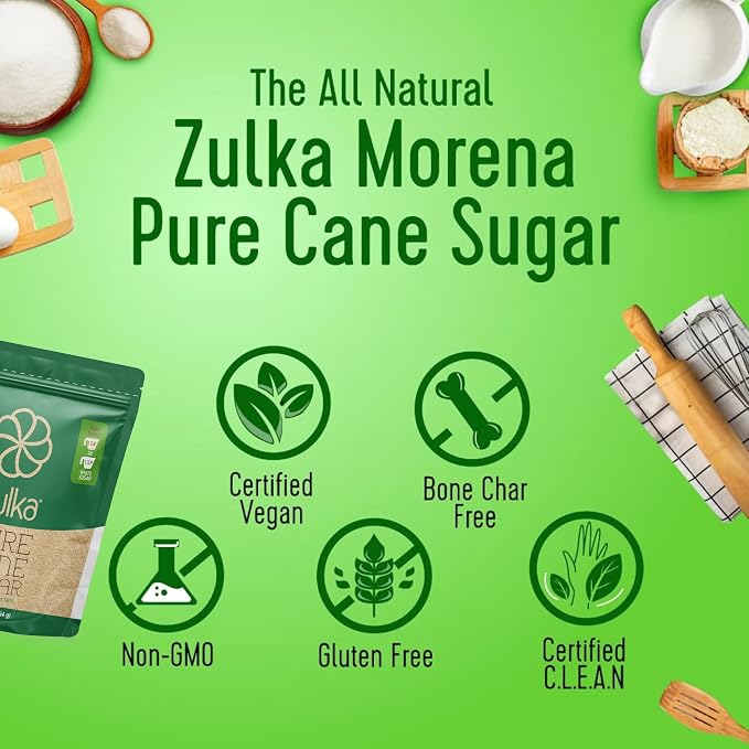 Zulka Azucar Morena Pure Cane Sugar 1lb