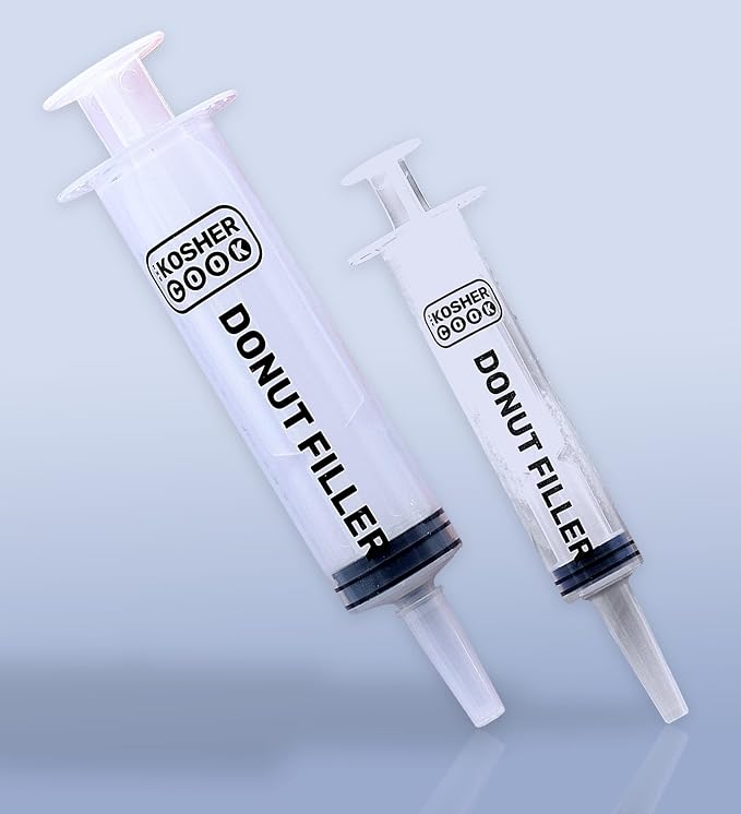 The Kosher Cook Set of 2 Donut Filling Injector - Kitchen Tools Pastry Injector - Plastic Durable Food Injector Syringe