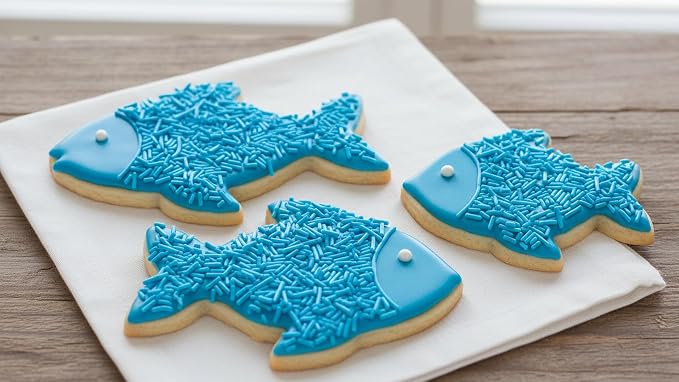 NCS Teal Jimmies Edible Sprinkles – Cupcake, Cake & Cookie Decorations, 7 oz
