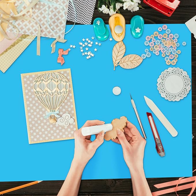 3 Pack Silicone Mats for Crafts, Premium Playdough Mat,A3 Size Silicone Sheet, Liquid, Resin Jewelry Casting Molds Mat,15.7 "x11.8" Nonstick & Nonslip Heat-Resistant Table Protector by AOULELA