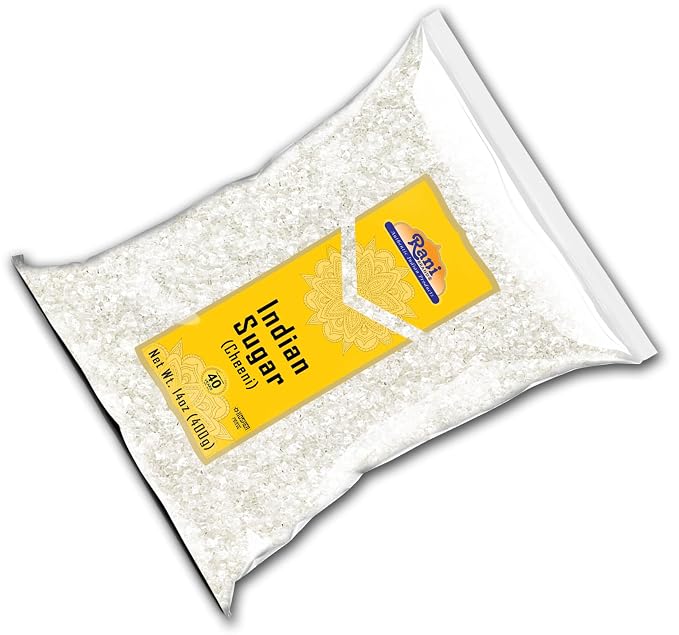 Rani Indian Sugar (Cheeni) 14oz (400g) ~ All Natural | Gluten Friendly | No Colors | Kosher | Vegan | Indian Origin