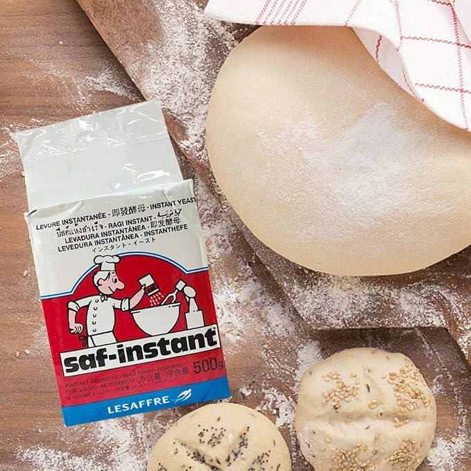 LLDWORK 500g Instant Yeast Active Dry Yeast High Glucose Tolerance Bread Yeast Baking Supplies for Kitchen Household