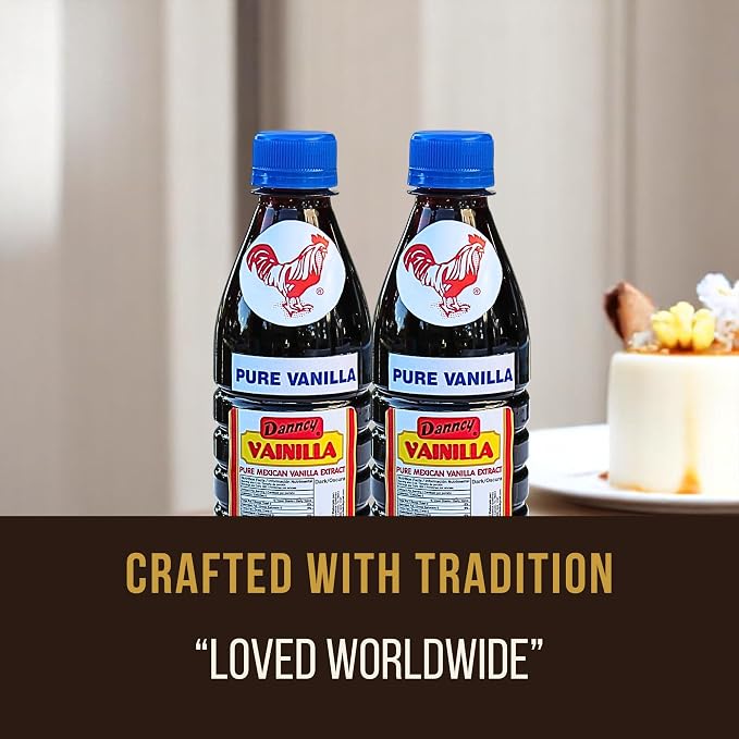 Danncy Vanilla Dark 12 fl oz (355 mL) 2 Pack – Authentic Mexican Vanilla Flavor