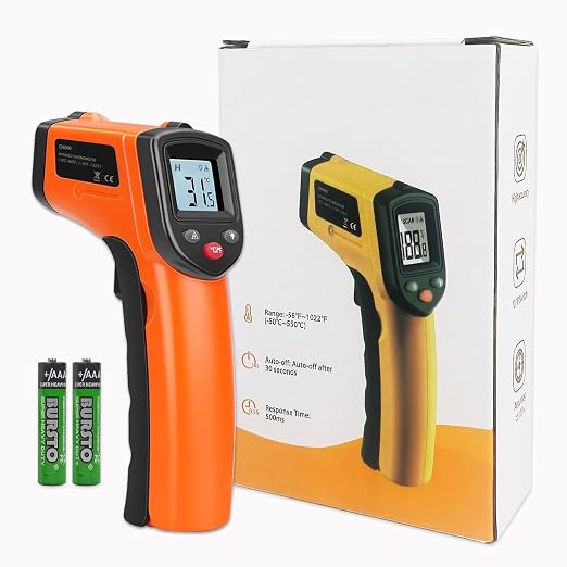 Non-Contact Infrared Thermometer Gun X6000- Handheld Digital Temperature Tester with LCD Display for Grill/Home/Kitchen/Boiler/Piping/HVAC/Industrial Use,Range:-58°F ~1022°F