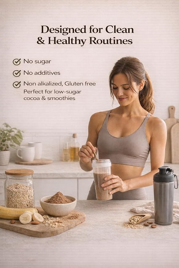 Premium Cocoa Powder – 100% Pure, Non-Alkalized, Heavy Metals Tested, Unsweetened, High Flavanol Natural Cacao Powder, Rich in Antioxidants for Energy, Mood & Heart Health – Keto & Vegan Superfood – Great for Smoothies, Baking, Chocolate (500 Gr)