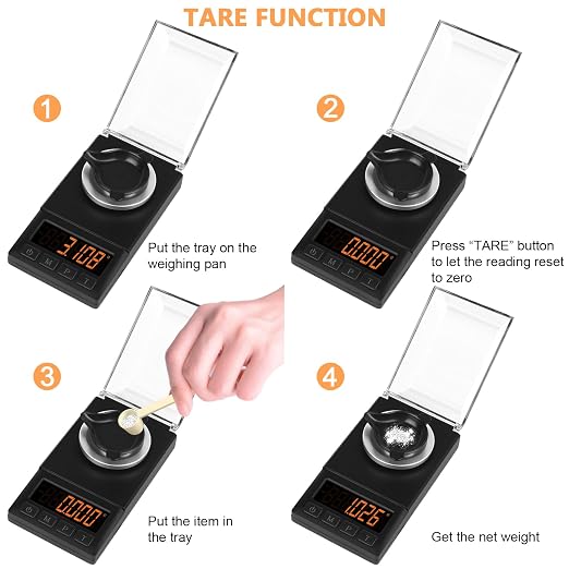 Fuzion Digital Milligram Scale 50g/0.001g, Mg Scale 9-in-1 Kit | Includes Portable Carry Bag, 50g Calibration Weight, USB-C & Battery, Powder Scale for Capsule Filling, Supplement, Reloading